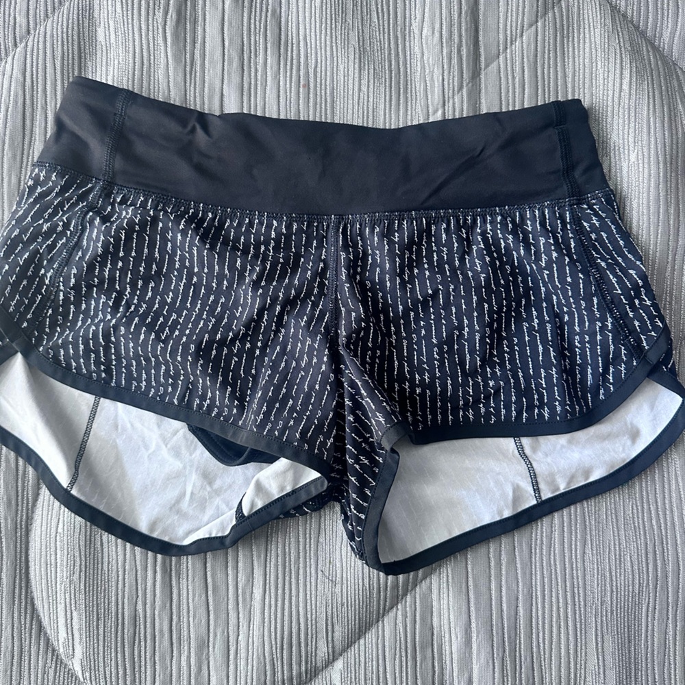 lululemon athletica Black and White Athletic Shorts